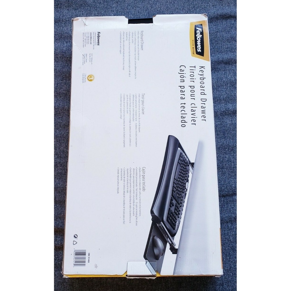 Fellowes Keyboard Drawer With Soft Touch Wrist Rest